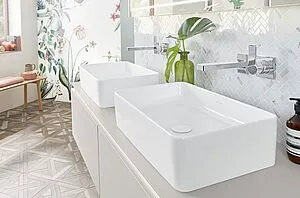Выпуск без перекрытия для раковины без перелива Villeroy&Boch Stone White 680800RW Выпуск без перекрытия для раковины без перелива Villeroy&Boch Stone White 680800RW, 3