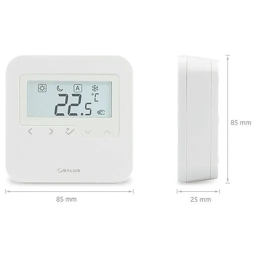 Проводной комнатный терморегулятор НО/НЗ 230В Salus EXPERT HTR белый HTRS230(30)