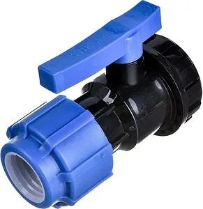 Кран шаровый с переходом на пнд трубу 32мм x 1"в ТПК-Аква 554223201 Кран шаровый с переходом на пнд трубу 32мм x 1"в ТПК-Аква 554223201, 4