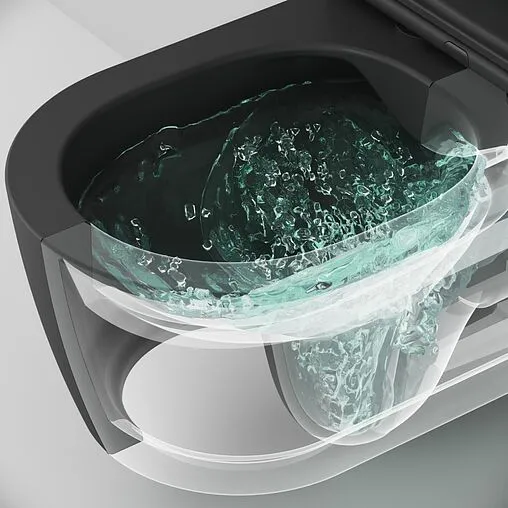 Унитаз подвесной безободковый Am.Pm Func FlashClean черный матовый C8F1701MBSC