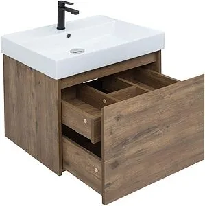 Тумба-умывальник Aquanet Nova Lite 60 дуб рустикальный 00249511+00242905 Тумба-умывальник Aquanet Nova Lite 60 дуб рустикальный 00249511+00242905, 4