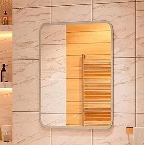 Зеркало с подсветкой Continent Glamour Led 80x120 белый ЗЛП861, 5