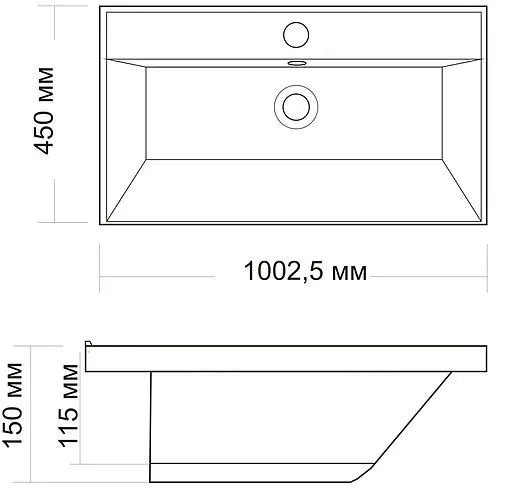 Раковина Madera Classica 100 белый 4627173210201