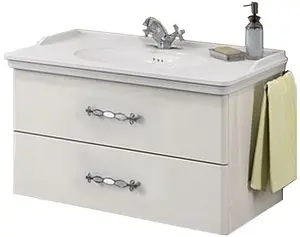 Тумба-умывальник подвесная Comforty Неаполь 100 белый 00004139025CF Тумба-умывальник подвесная Comforty Неаполь 100 белый 00004139025CF, 1