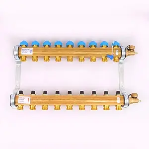 Группа коллекторная без расходомеров 9 отводов 1"в/в x ¾"ек Watts HKV 10004186 Группа коллекторная без расходомеров 9 отводов 1"в/в x ¾"ек Watts HKV 10004186, 2