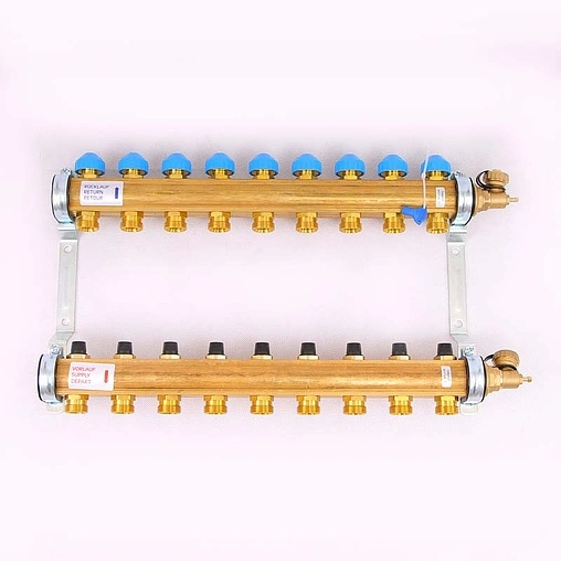 Группа коллекторная без расходомеров 9 отводов 1"в/в x ¾"ек Watts HKV 10004186