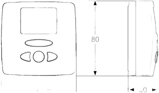 Проводной комнатный терморегулятор НО/НЗ 230В WATTS WFHT-LCD белый 10021111