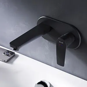 Смеситель для раковины из стены Am.Pm Gem чёрный матовый F90A72222 Смеситель для раковины из стены Am.Pm Gem чёрный матовый F90A72222, 3