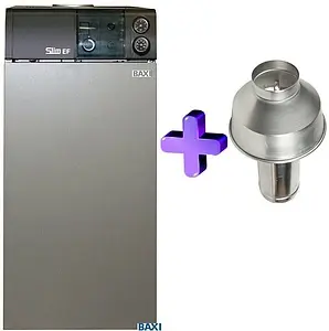 Напольный газовый котел одноконтурный 39кВт Baxi SLIM EF 1.39 KITSL39EF464, 1