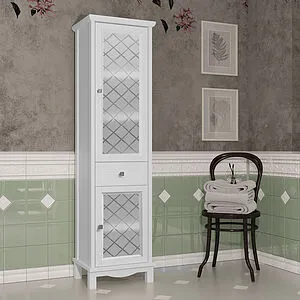 Шкаф-пенал напольный Opadiris Омега 45 R белый 00-00007359, 3