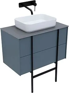 Тумба-умывальник подвесной Allen Brau Reality 80 синий 1.32005.BGM+, 4