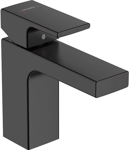 Смеситель для раковины Hansgrohe Vernis Shape 100 чёрный матовый 71569670