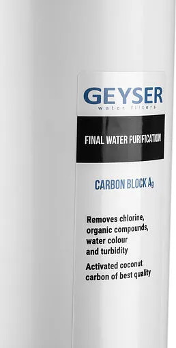 Угольный картридж для комплексной очистки Гейзер Смарт Карбон Блок Ag 30645