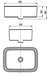 Тумба-умывальник подвесная Roca Luna 80 синий ZRU9307767+ZRU9307771+32700B000 Тумба-умывальник подвесная Roca Luna 80 синий ZRU9307767+ZRU9307771+32700B000, 3