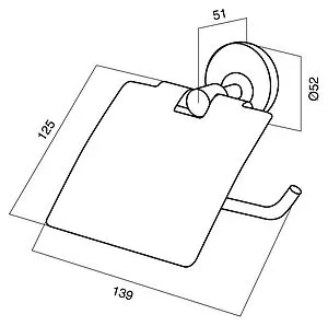 Держатель туалетной бумаги Am.Pm Bliss L хром A55341464 Держатель туалетной бумаги Am.Pm Bliss L хром A55341464, 2