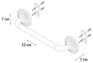 Поручень Fixsen Retro бронза FX-83817, 3