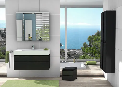 Шкаф-зеркало Aquaton Ричмонд 100 белый 1A145102RD010