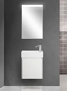 Тумба-умывальник подвесная BelBagno KRAFT MINI 50 L Bianco Opaco KRAFT MINI-500/260-1A-SO-BO-L+7045-KL, 4