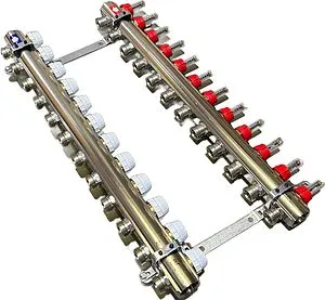 Группа коллекторная с расходомерами 11 отводов 1"в/в x ¾"ек Uni-fitt 440I4311 Группа коллекторная с расходомерами 11 отводов 1"в/в x ¾"ек Uni-fitt 440I4311, 1