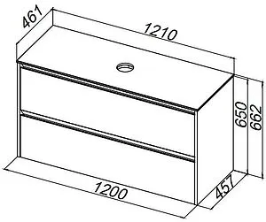 Тумба под умывальник подвесная Allen Brau Activity 120 папирус/олива браш 1.34015.PWM Тумба под умывальник подвесная Allen Brau Activity 120 папирус/олива браш 1.34015.PWM, 2