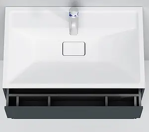 Тумба-умывальник подвесная Am.Pm Inspire 2.0 80 графит M50AFHX0803GM+, 5