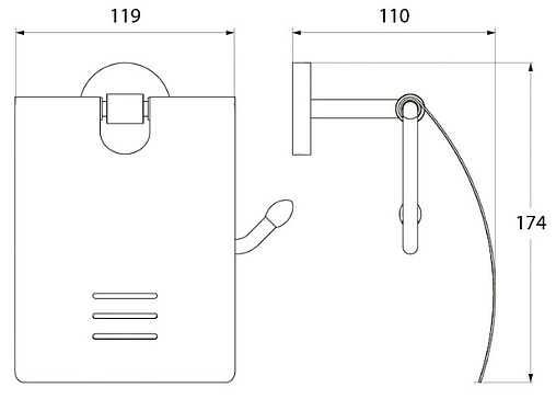 Держатель туалетной бумаги IDDIS Gezanne хром L096B