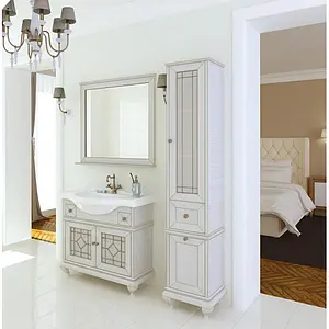 Тумба-умывальник напольная Aquaton Беатриче 105 слоновая кость/патина 1A1872K2BEM60, 3