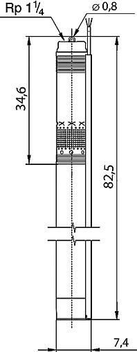 Насос скважинный центробежный 3" Grundfos SQ 2-85 96510201 Насос скважинный центробежный 3" Grundfos SQ 2-85 96510201