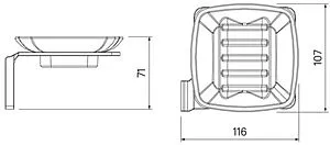Мыльница IDDIS Slide белый матовый SLIWTG0i42 Мыльница IDDIS Slide белый матовый SLIWTG0i42, 2
