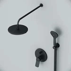 Душевая система со смесителем для душа Am.Pm X-Joy чёрный матовый FB85A1RH02, 5