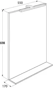 Зеркало с подсветкой IDDIS Custo 55 белый CUS55W0i98 Зеркало с подсветкой IDDIS Custo 55 белый CUS55W0i98, 2