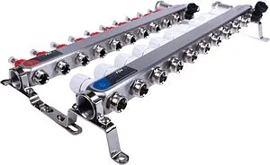 Группа коллекторная с расходомерами 10 отводов 1&quot;в/в x ¾&quot;ек FDV S1103C-2/10, 4