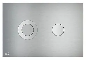 Клавиша смыва для унитаза AlcaPlast FLAT TURN alunox-мат/глянец, 1