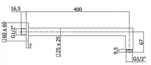 Лейка верхнего душа с настенным креплением Paffoni Syncro хром ZSOF075CR+ZSOF063CR Лейка верхнего душа с настенным креплением Paffoni Syncro хром ZSOF075CR+ZSOF063CR, 3