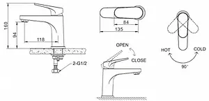 Комплект для ванны 3 в 1 Bravat Eler хром F00450CP Комплект для ванны 3 в 1 Bravat Eler хром F00450CP, 4