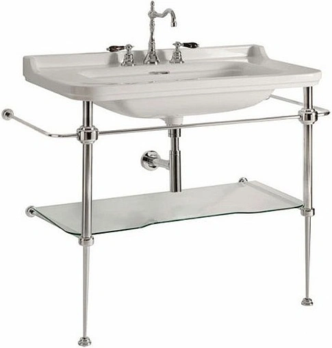 Раковина Kerasan Waldorf 100 белый 4142K1bi/cr*1