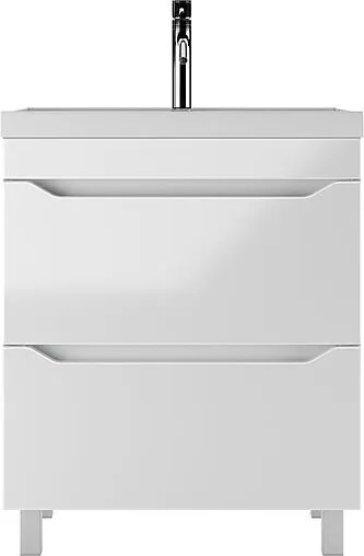 Тумба-умывальник напольный Айсберг Ева 70 белый DA5907T+4670142930037