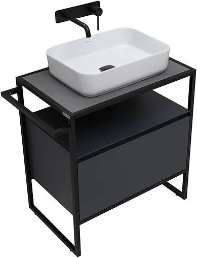 Тумба под умывальник напольная Allen Brau Priority 70 антрацит 1.31001.AM