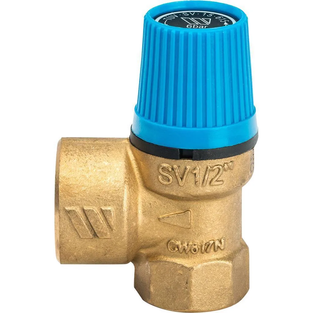 Клапан предохранительный 1/2" 6 бар WATTS SVW 6 10004703 купить по 1 ...