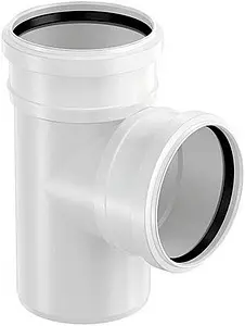 Тройник внутренний бесшумный D=110x110мм Угол 88,5° Uponor Decibel 1000223 Тройник внутренний бесшумный D=110x110мм Угол 88,5° Uponor Decibel 1000223, 1