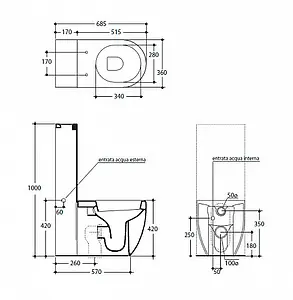 Бачок для унитаза Kerasan Ego / Flo белый 248101, 2
