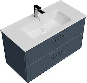 Тумба-умывальник подвесная Kerama Marazzi Piano Classic 95 ясень синий PIA.CL.95\BLU.M+PI.wb.95 Тумба-умывальник подвесная Kerama Marazzi Piano Classic 95 ясень синий PIA.CL.95\BLU.M+PI.wb.95, 4