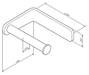 Держатель туалетной бумаги Am.Pm Inspire хром A5034164 Держатель туалетной бумаги Am.Pm Inspire хром A5034164, 2