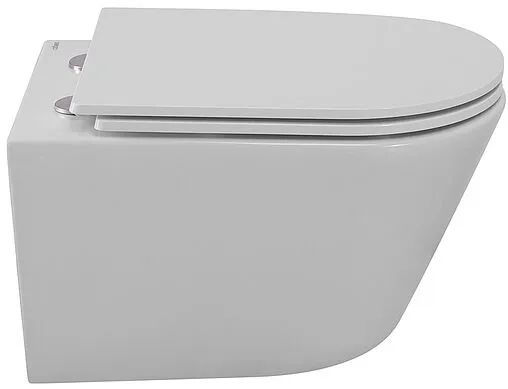 Унитаз подвесной безободковый Cezares Liner Tornado белый CZR-3808-53-TH-TOR/SC