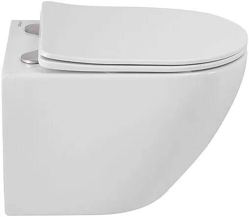 Унитаз подвесной безободковый BelBagno Sfera-R белый BB046CHR/SC