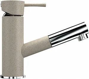 Смеситель для кухни с выдвижным изливом Ulgran бежевый U-009-328 Смеситель для кухни с выдвижным изливом Ulgran бежевый U-009-328, 4