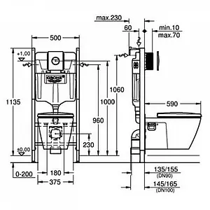 Комплект 5 в 1 Grohe Solido Perfect 39191000 с кнопкой Skate Air хром глянцевый Комплект 5 в 1 Grohe Solido Perfect 39191000 с кнопкой Skate Air хром глянцевый, 2