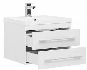 Тумба-умывальник подвесная Aquanet Нота 58 белый 00171483+00204117 Тумба-умывальник подвесная Aquanet Нота 58 белый 00171483+00204117, 4