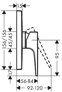 Смеситель для душа скрытого монтажа Hansgrohe Metropol полированное золото 32565990, 4