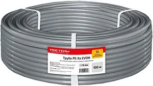 Труба сшитый полиэтилен РОСТЕРМ 16 x 2.2 мм PE-Xa EVOH бухта 100м 100018668, 1